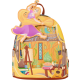 Loungefly Tangled - Rapunzel Painting Glow-in-the-Dark Pin Trader 10" Faux Leather Mini Backpack