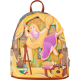 Loungefly Tangled - Rapunzel Painting Glow-in-the-Dark Pin Trader 10" Faux Leather Mini Backpack
