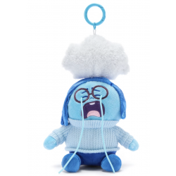 Disney Sadness Small Soft Toy Keyring, Inside Out - 14cm
