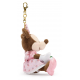 Disney Japan Minnie Mouse Strawberry Small Soft Toy Keyring - 11cm