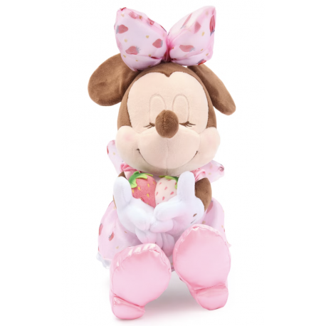 Disney Japan Minnie Mouse Strawberry Small Soft Toy - 22cm