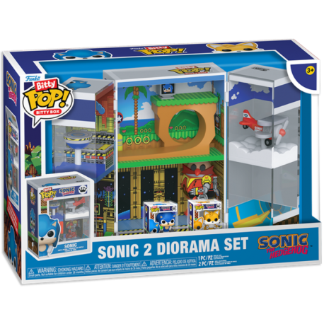 Sonic the Hedgehog - Sonic 2 Diorama Bitty Pop! Vinyl Figure Playset