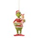Jim Shore - The Grinch And Cindy-Lou With Sign H/ornament