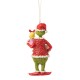 Jim Shore - The Grinch And Cindy-Lou With Sign H/ornament