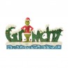 Jim Shore - The Grinch With 'Grinchy' Sign - The Grinch