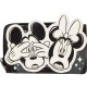 Loungefly Disney - Mickey & Minnie Ghost 3" Faux Leather Zip-Around Card Holder