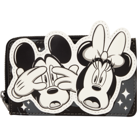 Loungefly Disney - Mickey & Minnie Ghost 3" Faux Leather Zip-Around Card Holder