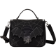 Loungefly Disney - Mickey & Minnie Spiderweb and Bats 8" Faux Leather Crossbody Bag
