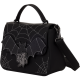 Loungefly Disney - Mickey & Minnie Spiderweb and Bats 8" Faux Leather Crossbody Bag