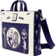 Loungefly The Nightmare Before Christmas - Jack Skellington & Sally Night Sky 11" Faux Leather Convertible Tote Bag