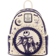 Loungefly The Nightmare Before Christmas - Jack Skellington & Sally Night Sky 10" Faux Leather Mini Backpack