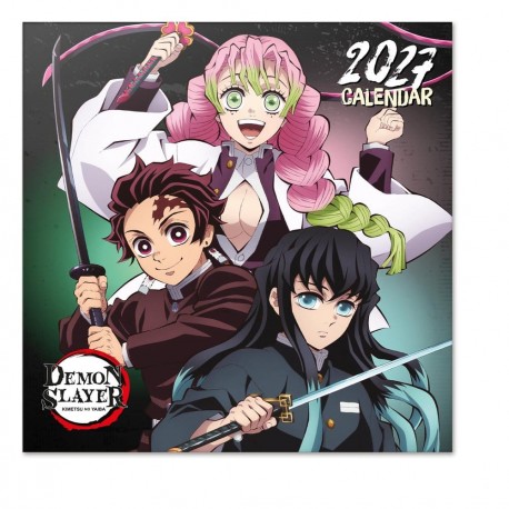 Demon Slayer 2027 Wall Calendar 30 x 30 cm