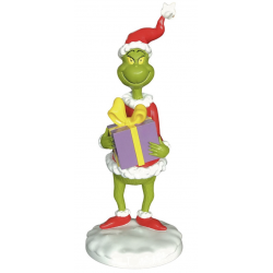Kurt S. Adler - The Grinch with Present Statue