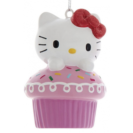 Sanro - Hello Kitty Red Bow Cupcake Ornament