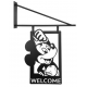 Disney - Metal Door Sign Swing Mickey Welcome