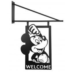 Disney - Metal Door Sign Swing Mickey Welcome