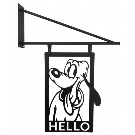 Disney - Metal Door Sign Swing Pluto Hello