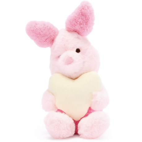 Disney Japan Piglet with Heart Knuffel, Winnie the Pooh - 16cm