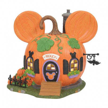 Disney Village By D56 - Mickey Mouse's Pumpkintown House