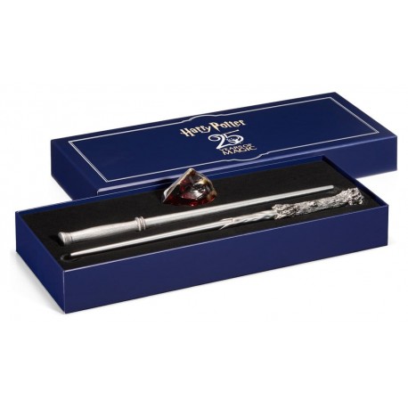 Harry Potter Celebration Wand Harry Potter 25th Anniversary Wands and Sorcerer's Stone Set