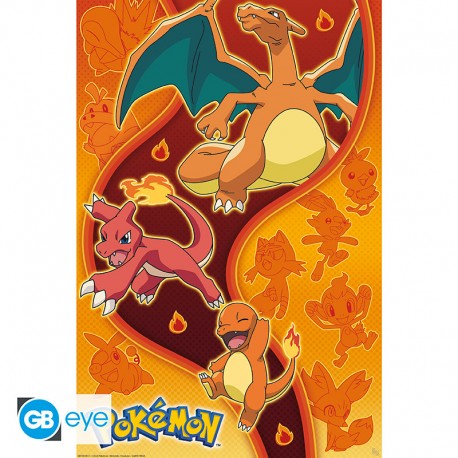Pokemon - Poster Maxi 91.5x61 FSC Mix - Fire Type (AG1)