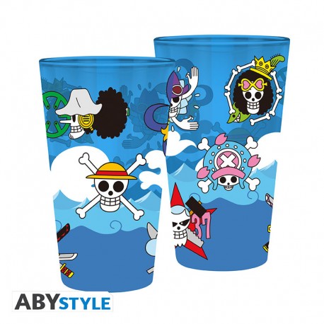 One Piece - Large Glass - 400ml - Skulls