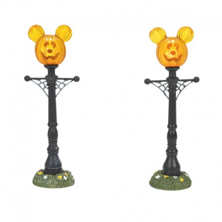 Disney Village By D56 - Mickey's Pumpkintown Street Lights
