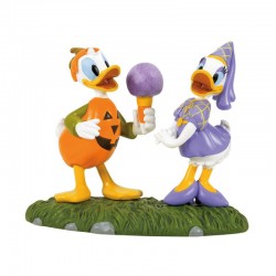 Disney Village By D56 - Donald And Daisy Halloween Figurine