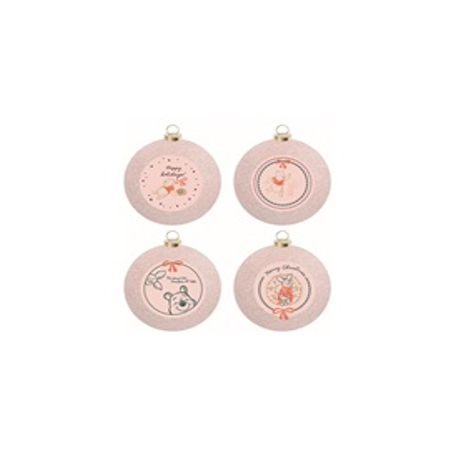 Winnie the Pooh - Kerstballenset 4st.