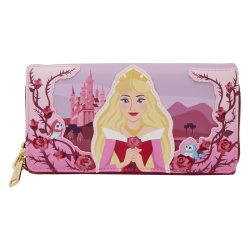Loungefly Sleeping Beauty Exclusive Princess Aurora Roses Wristlet Wallet