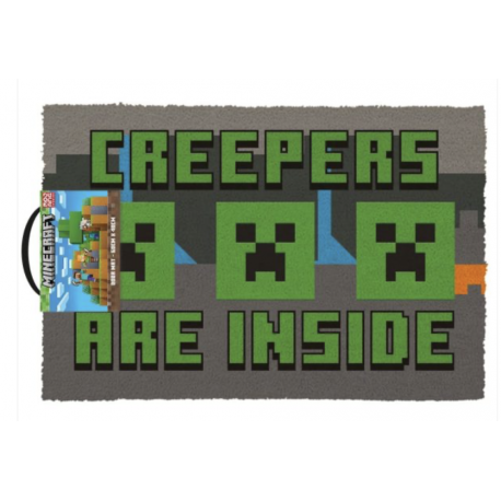Minecraft (Creepers Need Hugs) Coir Doormat 40X60
