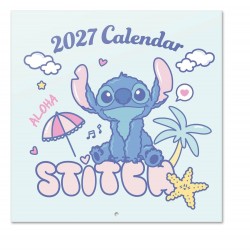 Disney Stitch 2027 Wall Calendar 30 x 30 cm