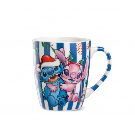 Disney Home - Stitch & Angel Blue Christmas Mug
