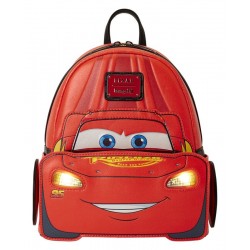 Cars by Loungefly Mini Backpack 20th Anniversary Lightning McQueen Metallic LightUp