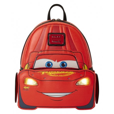 Cars by Loungefly Mini Backpack 20th Anniversary Lightning McQueen Metallic LightUp