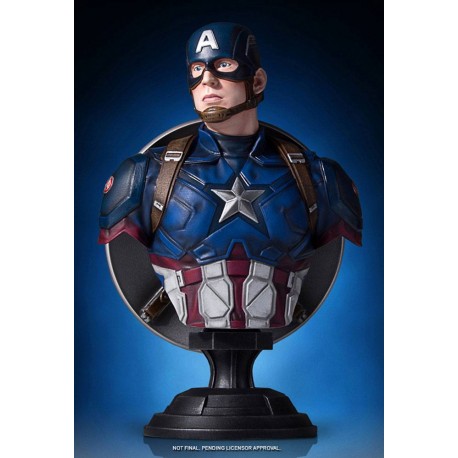 Captain America Civil War Bust 1/6 Captain America 18 cm