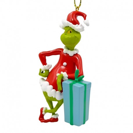 The Grinch - The Grinch with Present Hanging Ornament