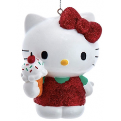 Hello Kitty with Ice Cream Hanging Ornament