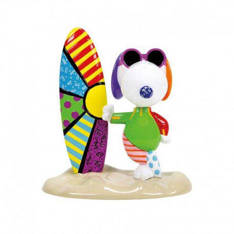 Snoopy Surfing Figurine By Romero Britto