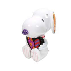 Snoopy Statue With Britto Heart By Romero Britto
