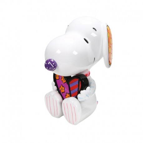 Snoopy Statue With Britto Heart By Romero Britto