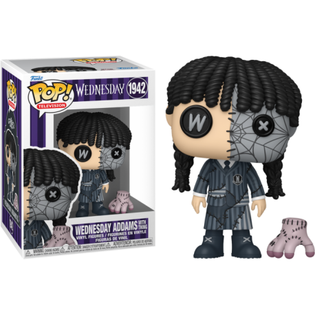 Funko Pop 1942 Wednesday Addams with Thing (Patchwork), Wednesday