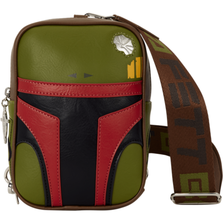 Loungefly Star Wars - Boba Fett 8" Faux Leather Sling Crossbody Bag