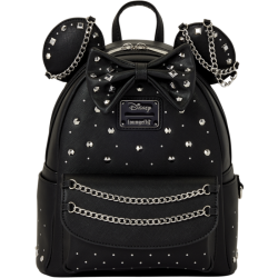 Loungefly Disney - Minnie Mouse Studs & Chains 10" Faux Leather Mini Backpack