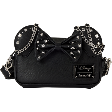 Loungefly Disney - Minnie Mouse Studs & Chains 4" Faux Leather Crossbody Bag