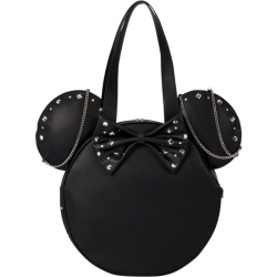 Loungefly Disney - Minnie Mouse Studs & Chains Oversized 16" Faux Leather Tote Bag