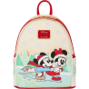 Loungefly Mickey & Friends - Ice Skating 10" Faux Leather Mini Backpack with Headband Holder