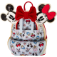 Loungefly Mickey & Friends - Ice Skating 10" Faux Leather Mini Backpack with Headband Holder