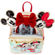 Loungefly Mickey & Friends - Ice Skating 10" Faux Leather Mini Backpack with Headband Holder