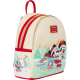 Loungefly Mickey & Friends - Ice Skating 10" Faux Leather Mini Backpack with Headband Holder